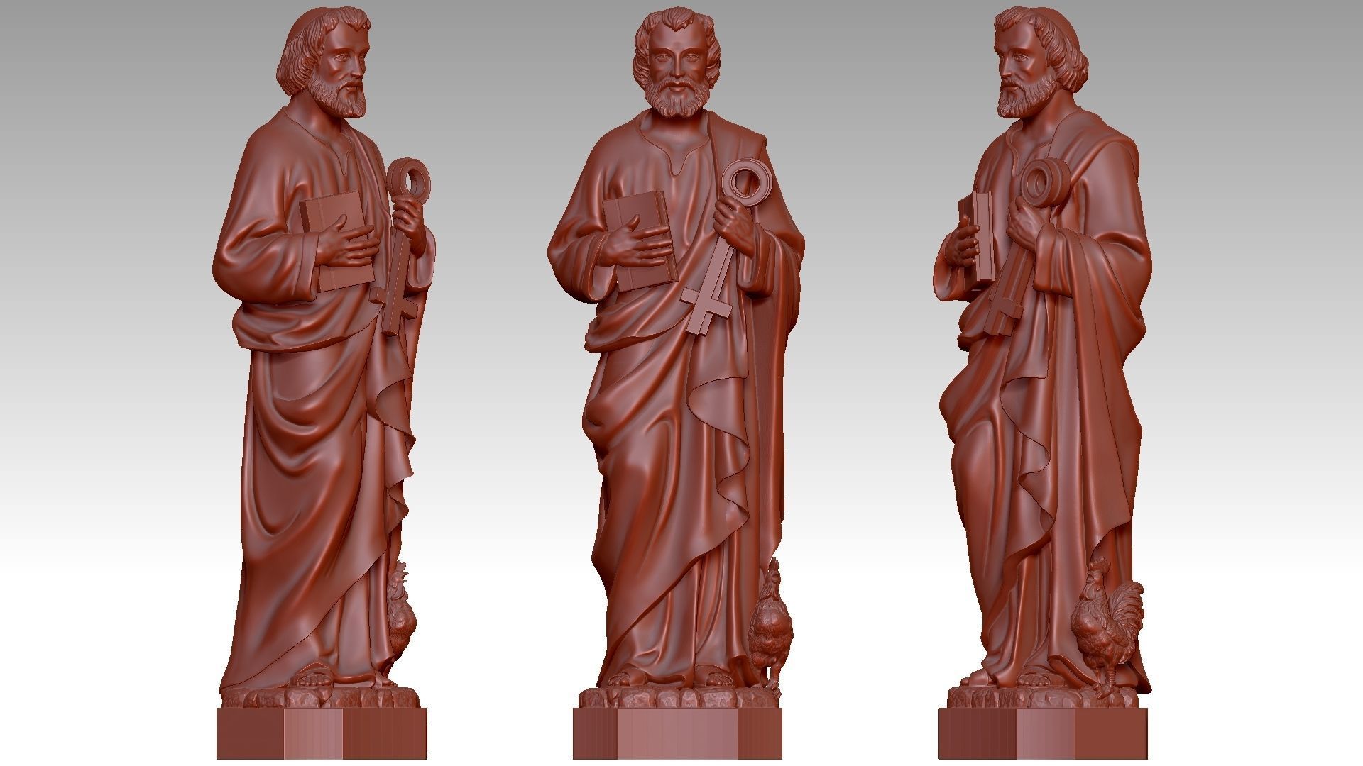 Saint Peter 3D print model_8
