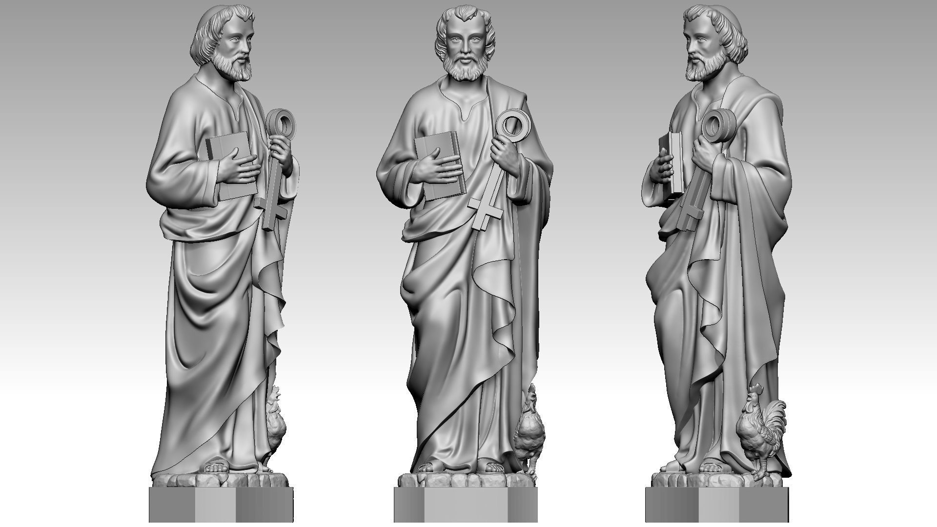 Saint Peter 3D print model_13