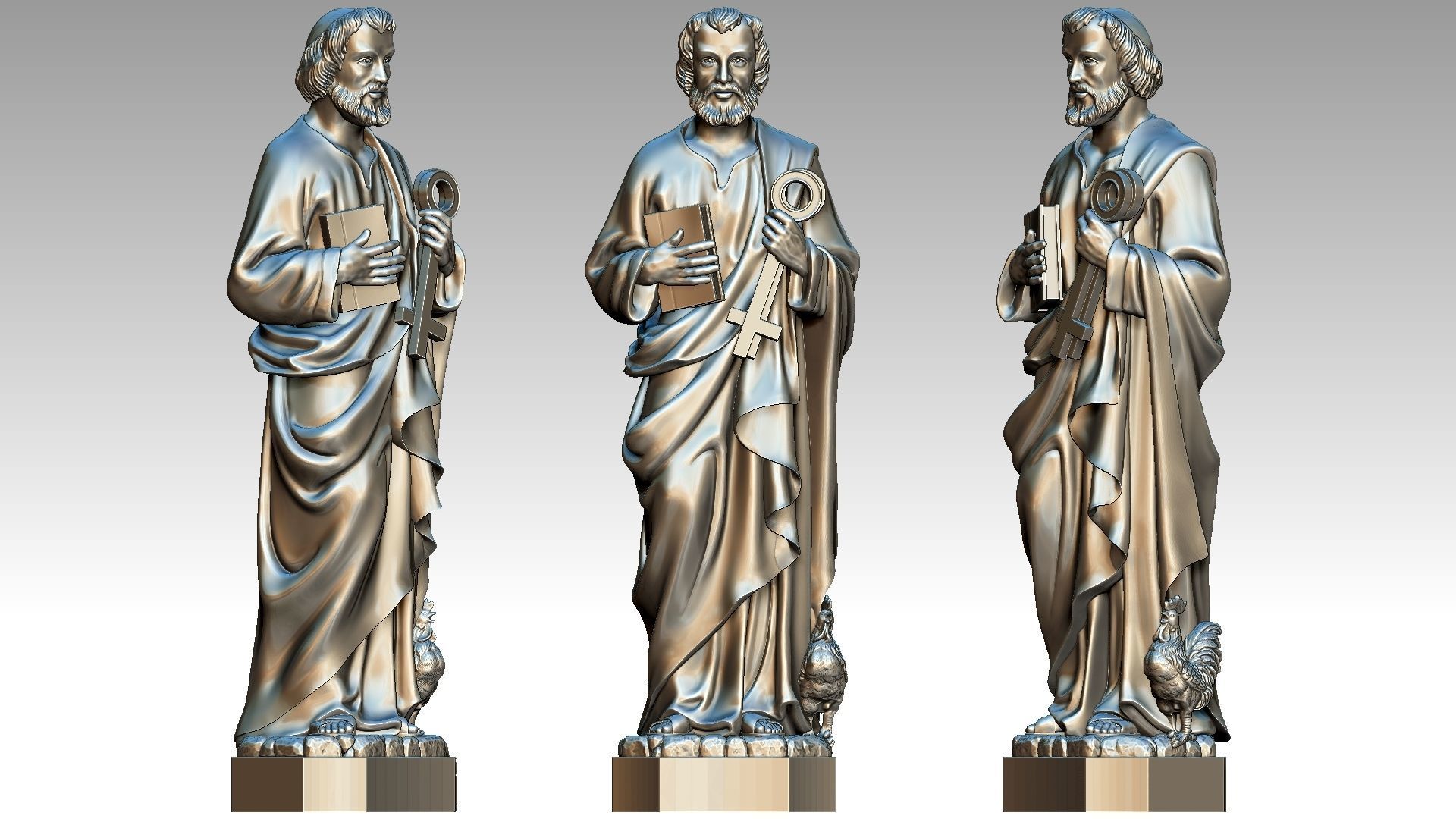 Saint Peter 3D print model_7