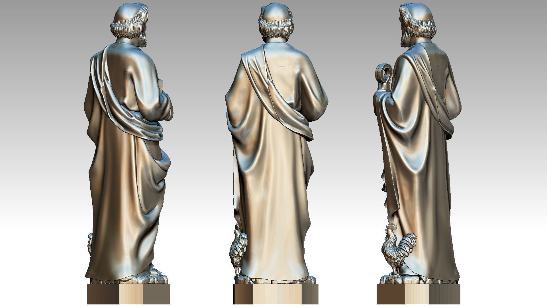 Saint Peter 3D print model_5