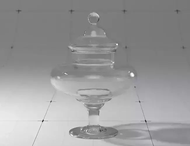 Decorative Glass Jar  3D Model