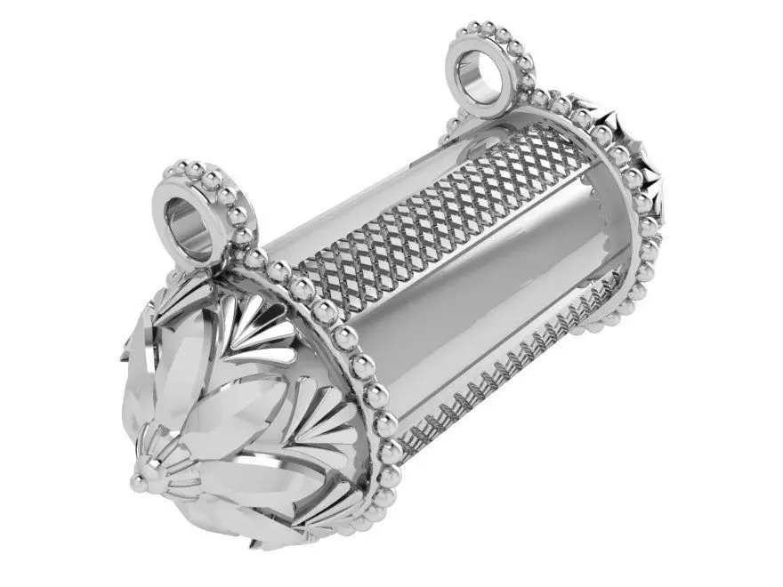 Capsule Pendant With Flowers 4126 3D print model