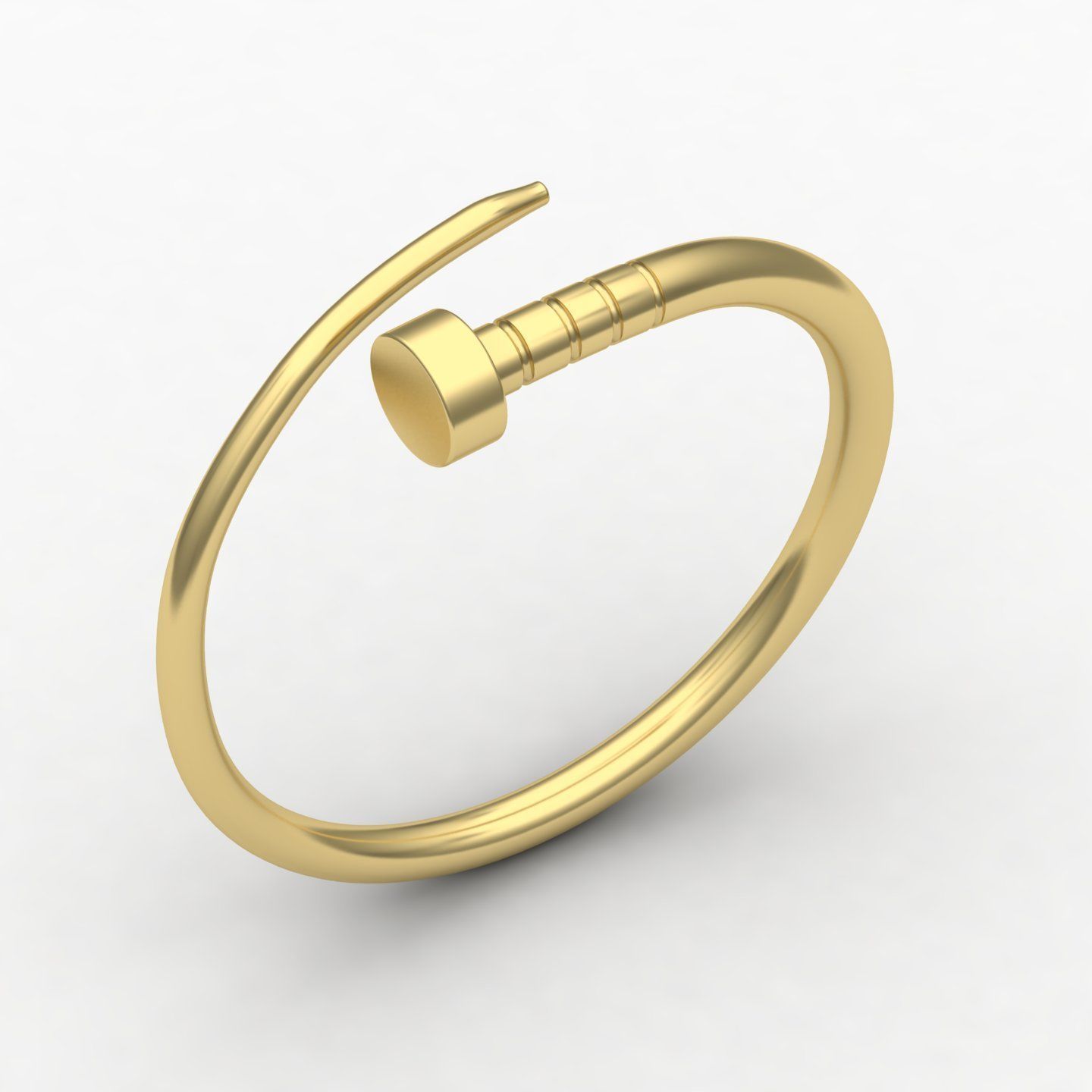 nail ring  3D print model_4