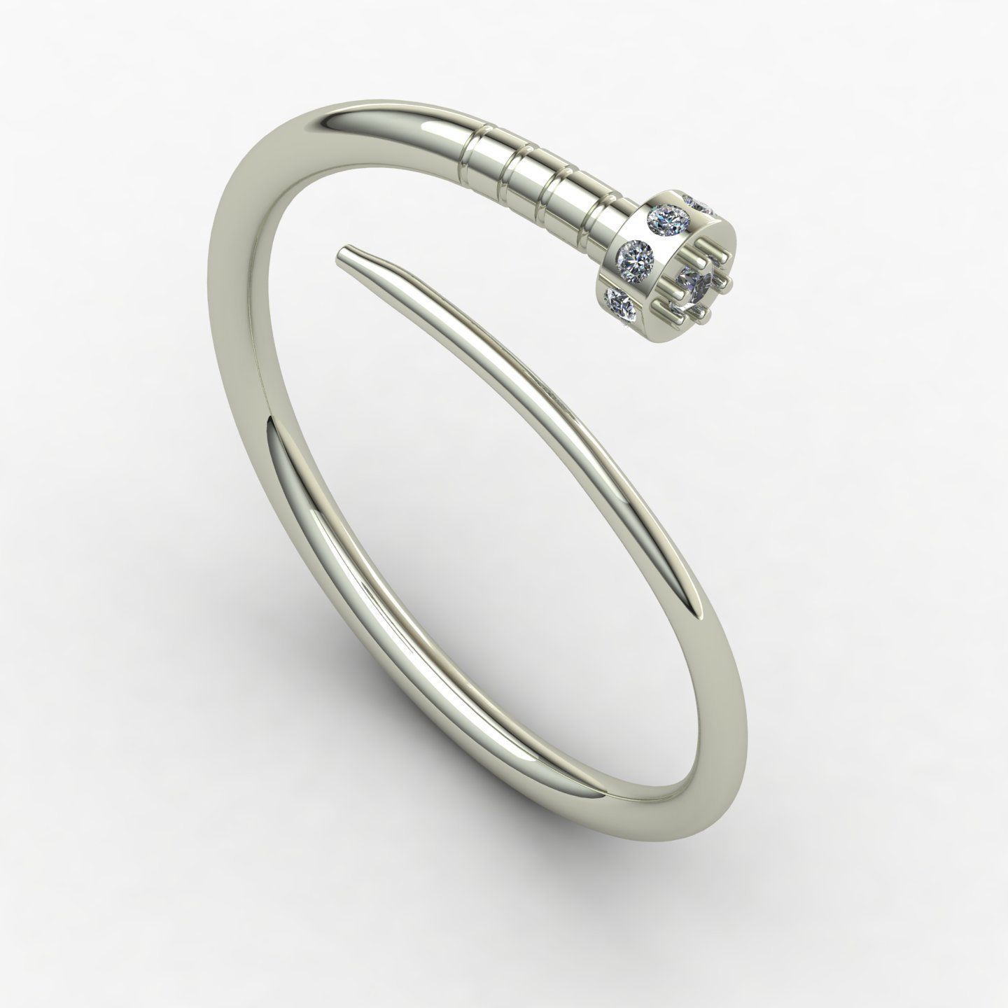 nail ring  3D print model_20