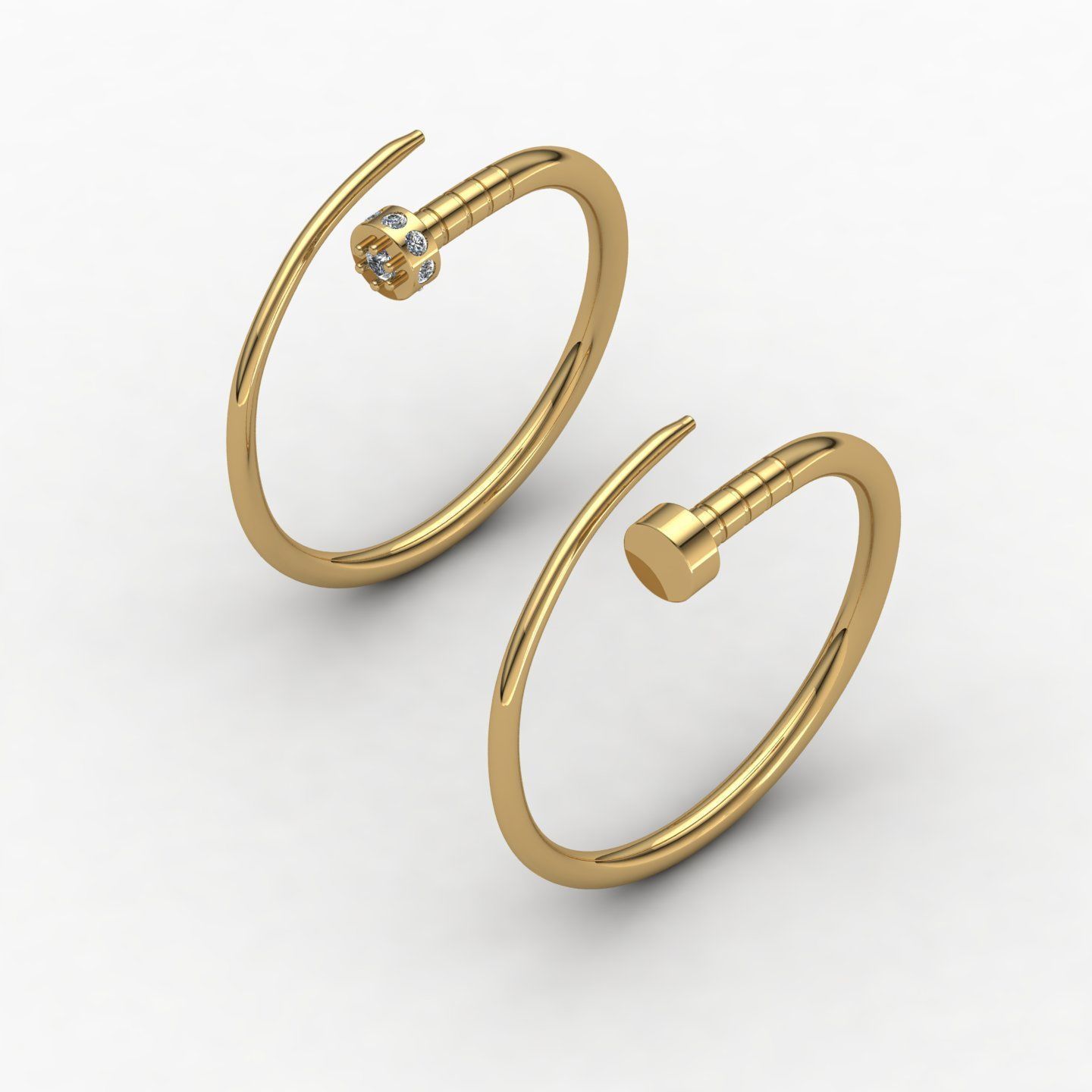 nail ring  3D print model_5