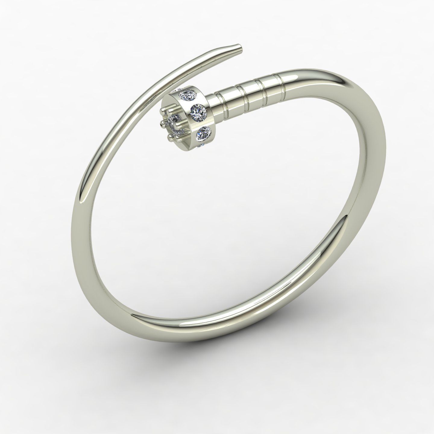 nail ring  3D print model_21