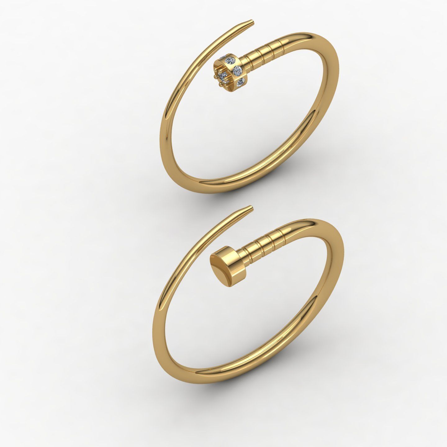 nail ring  3D print model_1