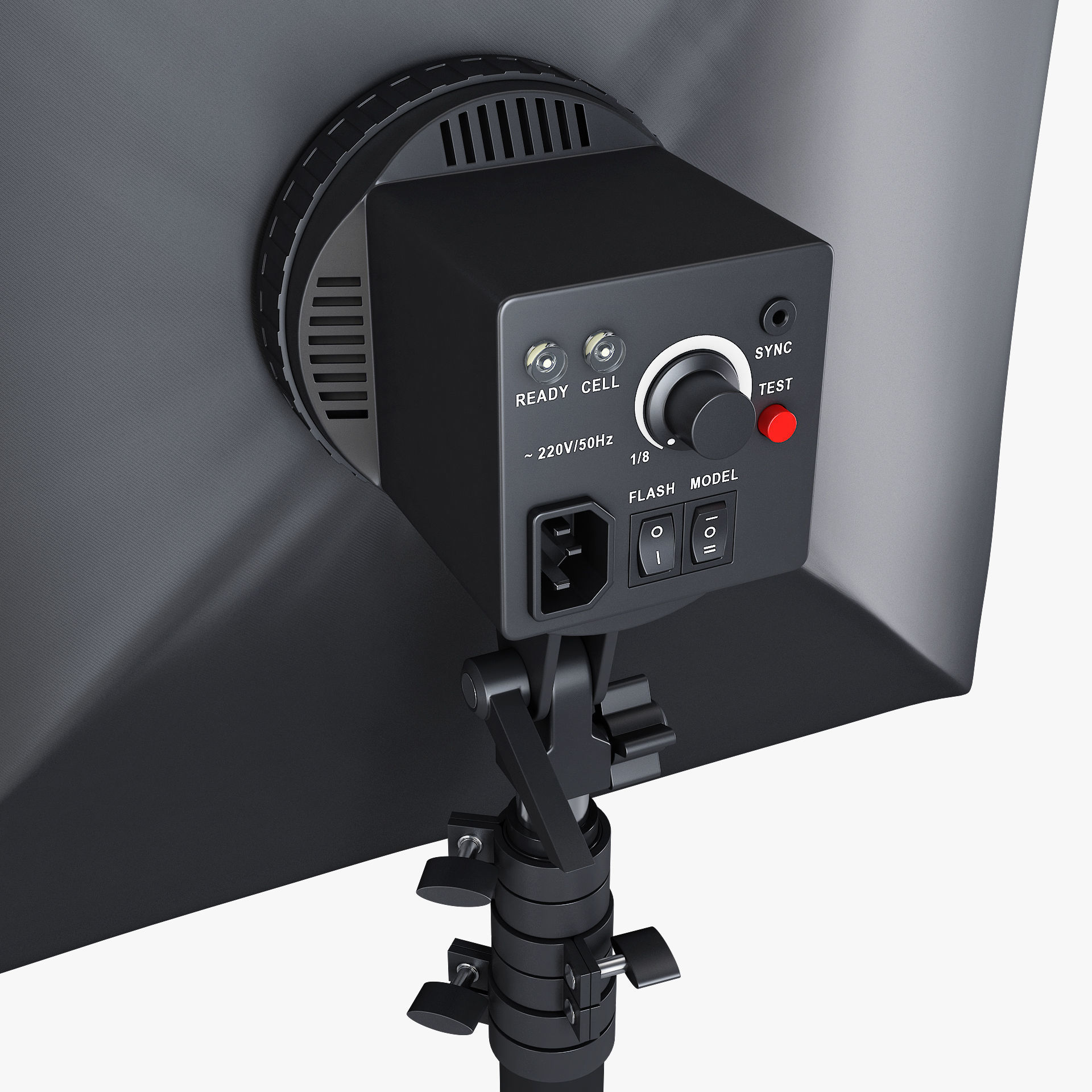 Studio Softbox Light M 1 3D model_3