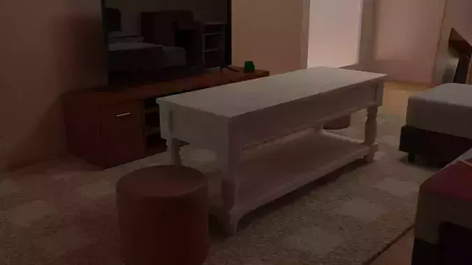 Coffe table coastal 3D model