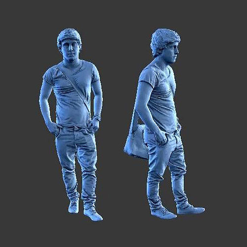 MAN A25 FIGURE DIORAMA Free 3D print model