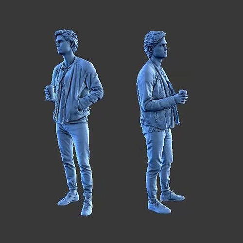 MAN A29 FIGURE DIORAMA 3D print model