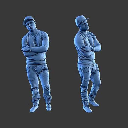 MAN A35 FIGURE DIORAMA 3D print model