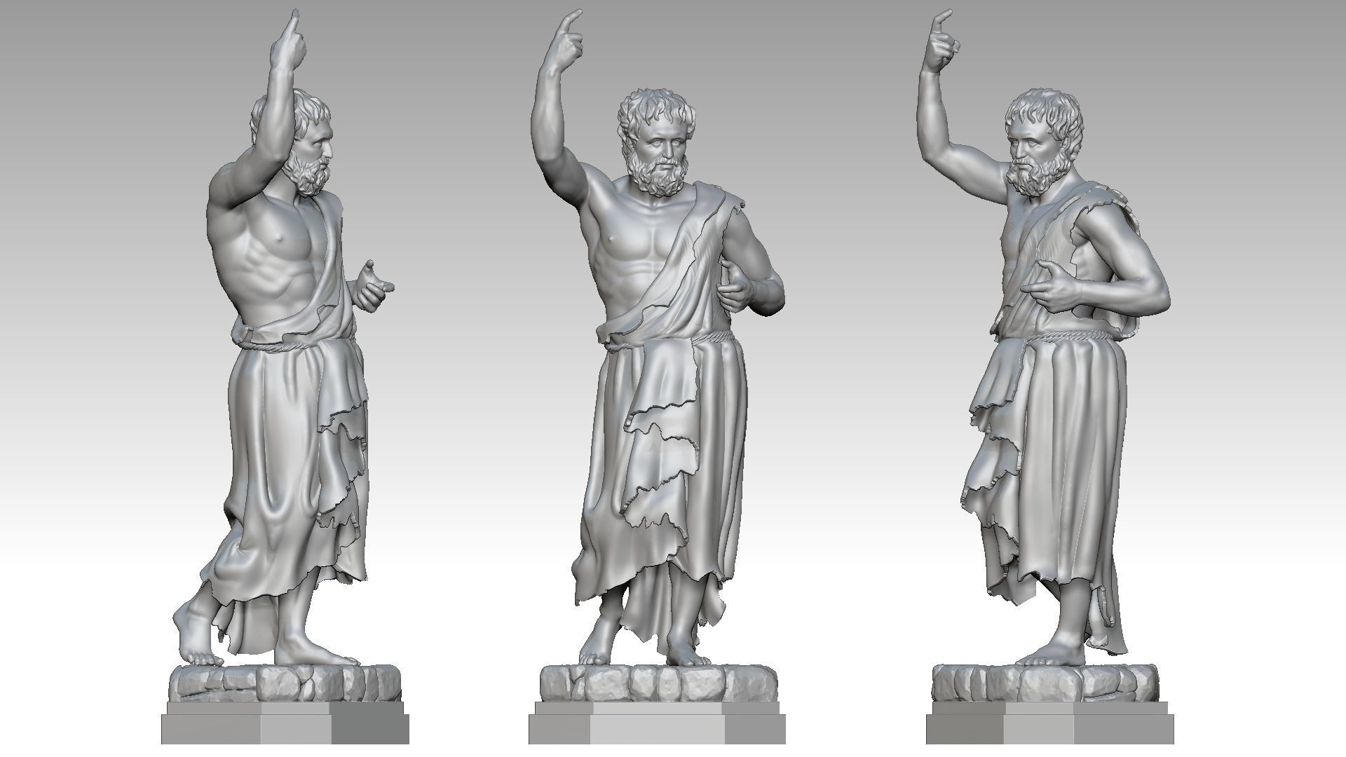 Saint John the Baptist 3D print model_14
