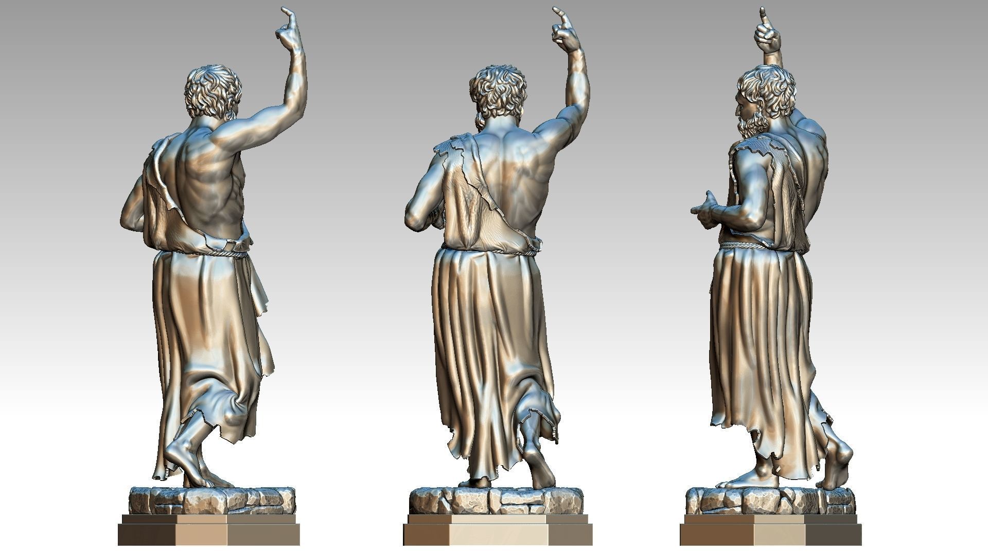 Saint John the Baptist 3D print model_5