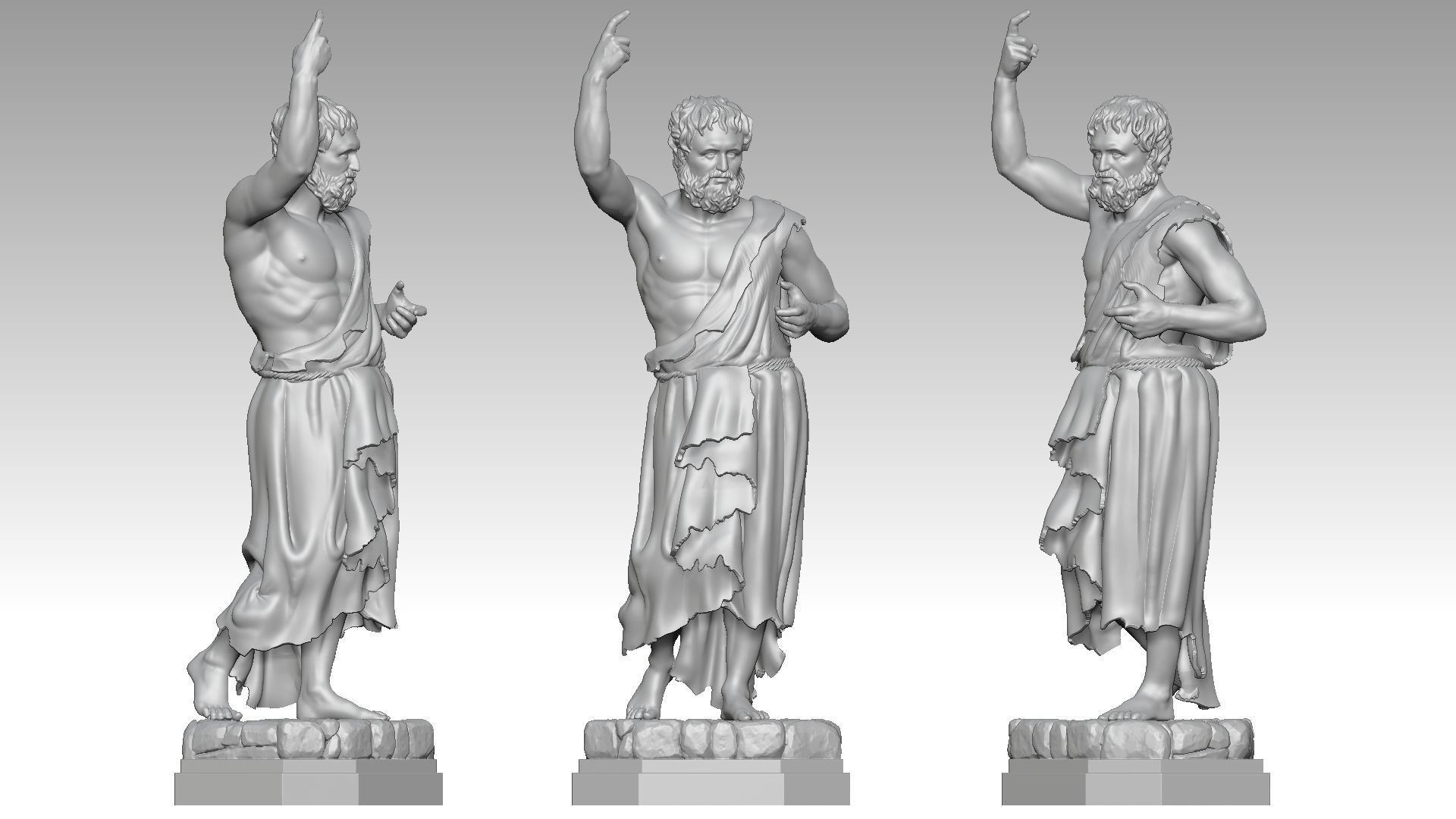 Saint John the Baptist 3D print model_13