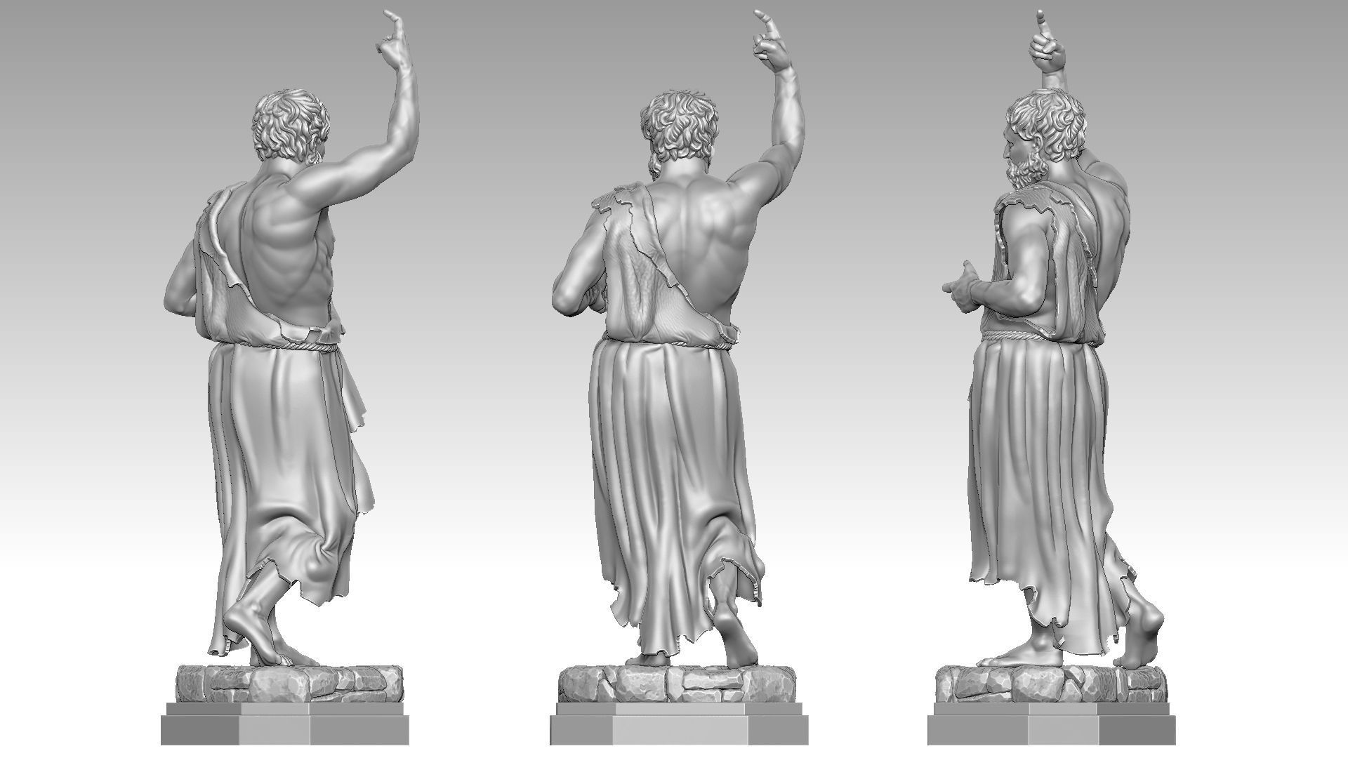 Saint John the Baptist 3D print model_6