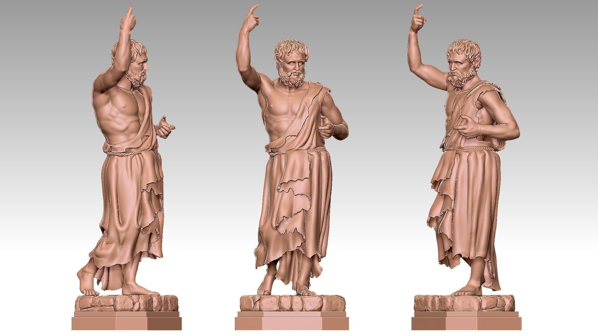 Saint John the Baptist 3D print model_8