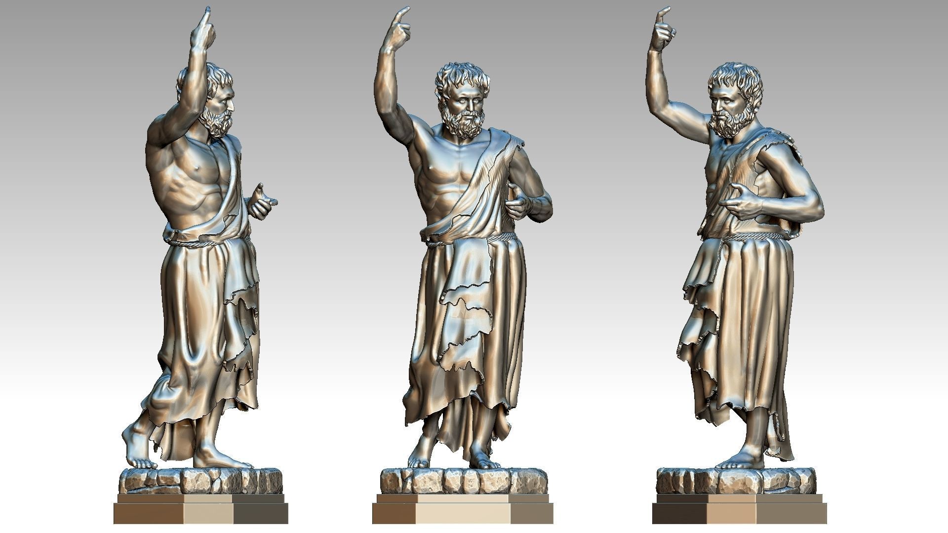 Saint John the Baptist 3D print model_7