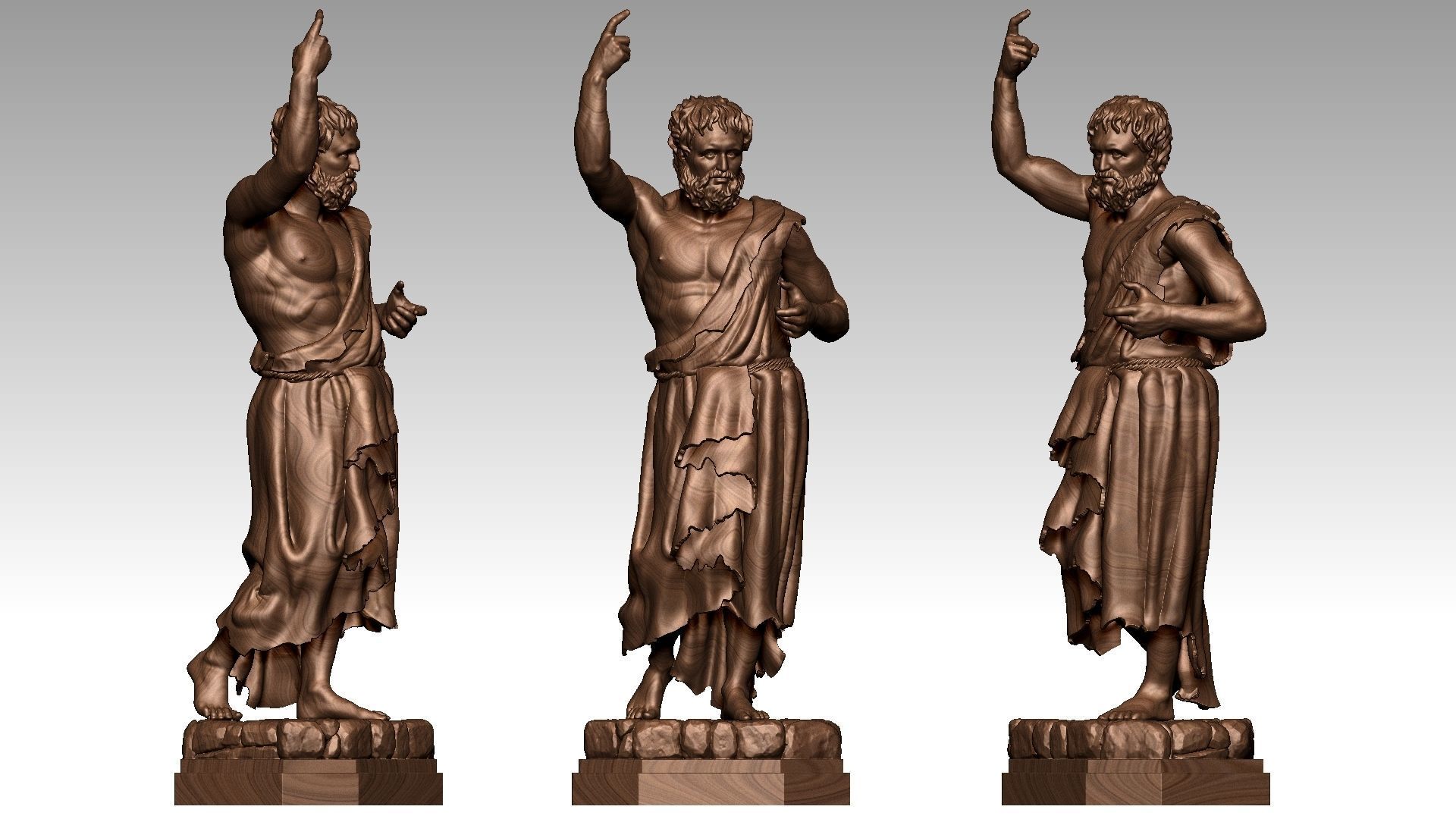 Saint John the Baptist 3D print model_11