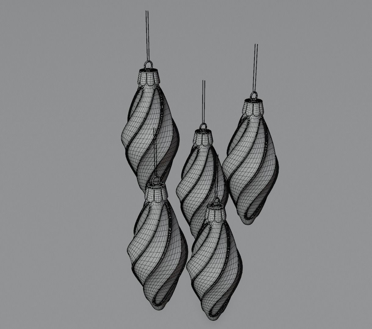 Christmas ornament toys for tree 3D model animation 3D model_14