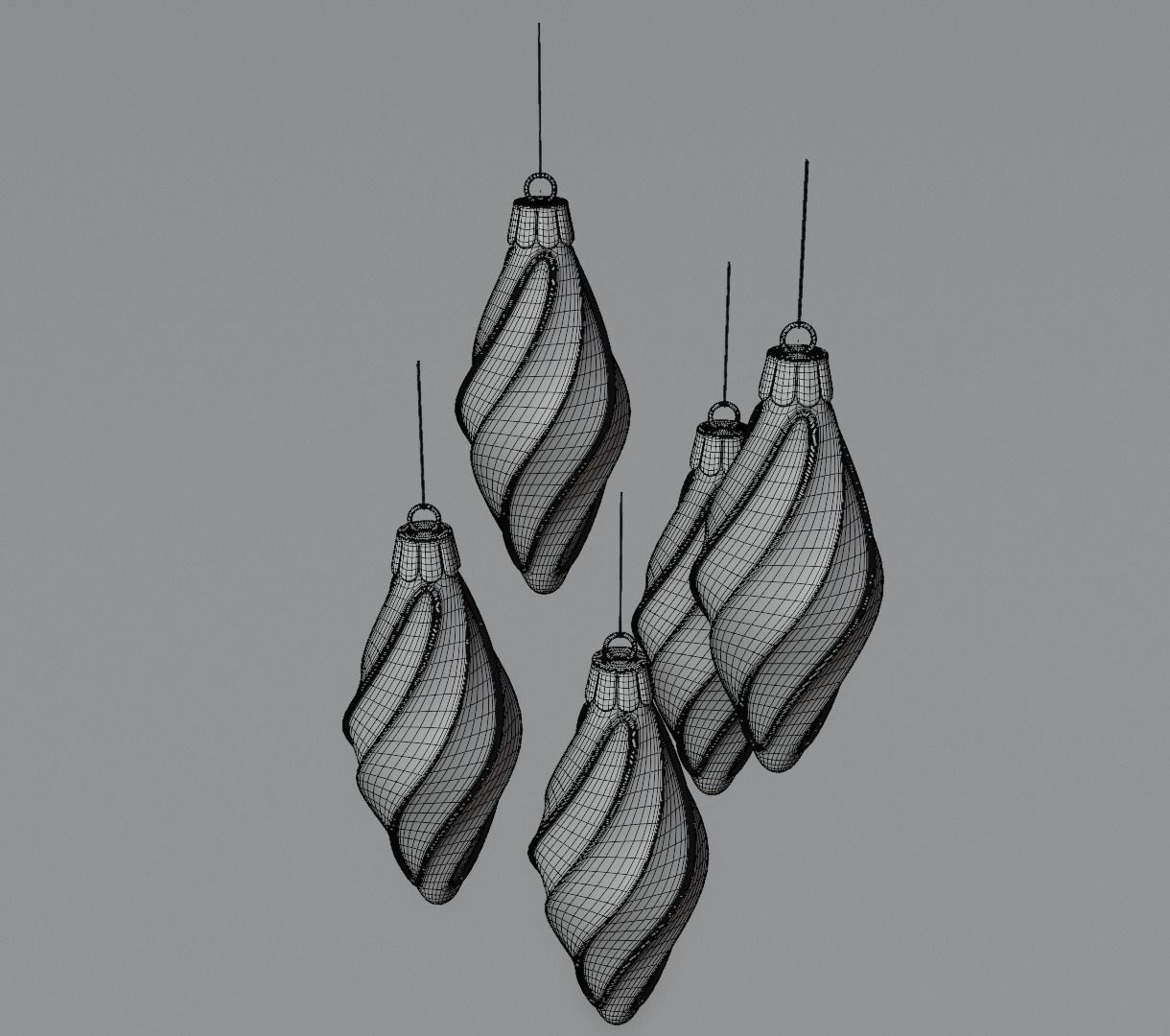 Christmas ornament toys for tree 3D model animation 3D model_15