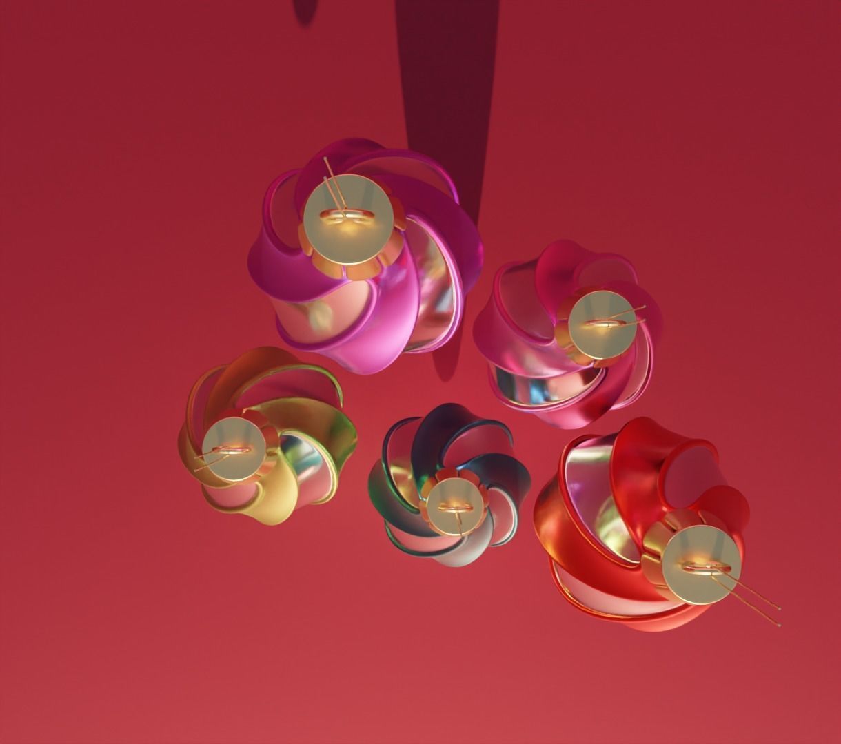 Christmas ornament toys for tree 3D model animation 3D model_3