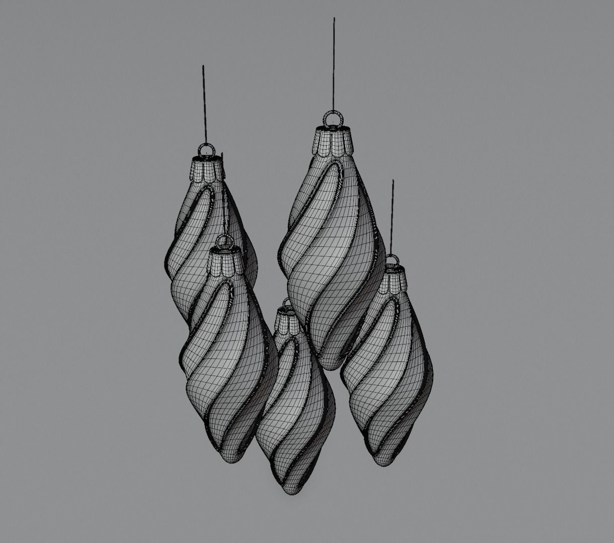 Christmas ornament toys for tree 3D model animation 3D model_19