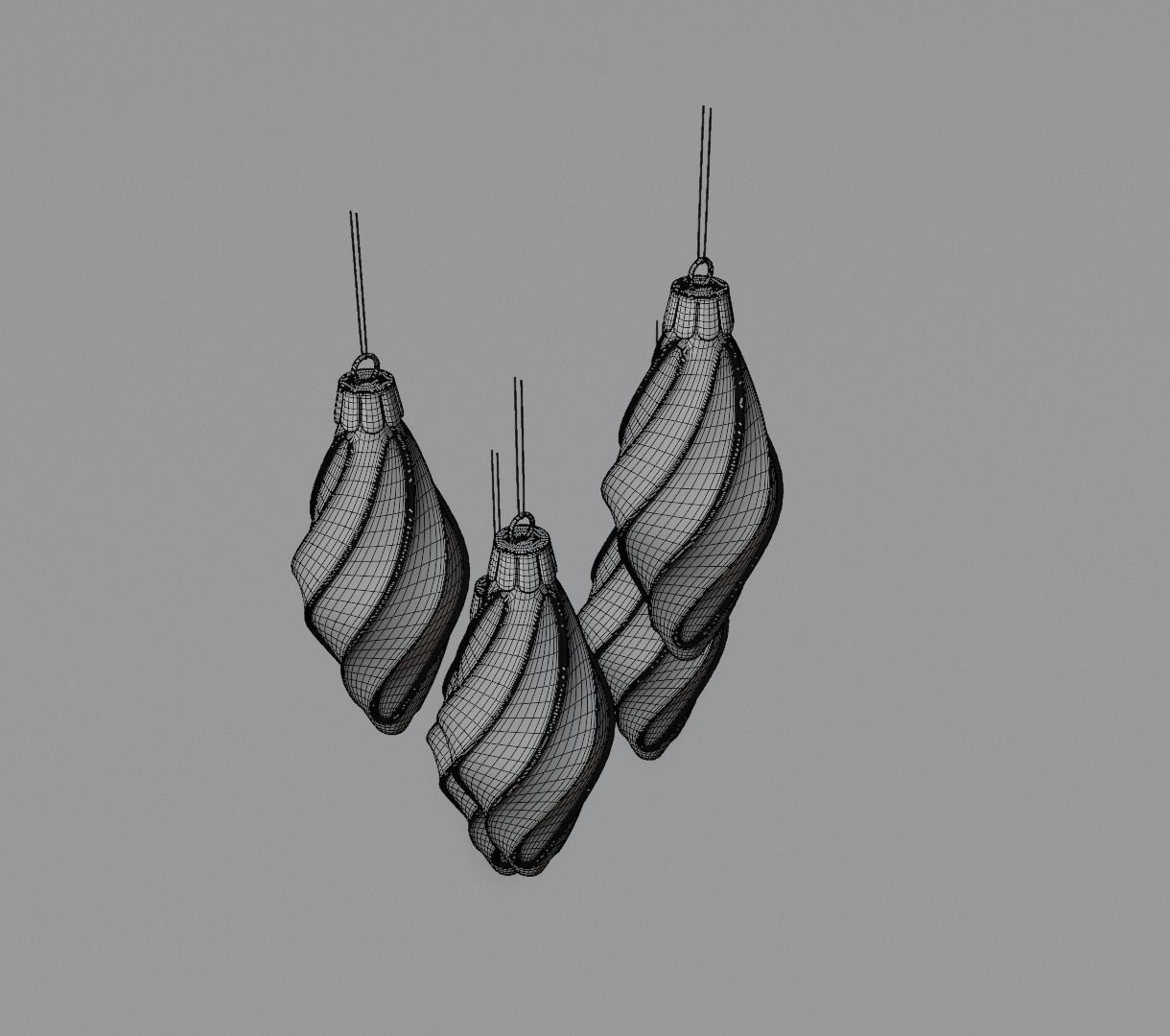 Christmas ornament toys for tree 3D model animation 3D model_23