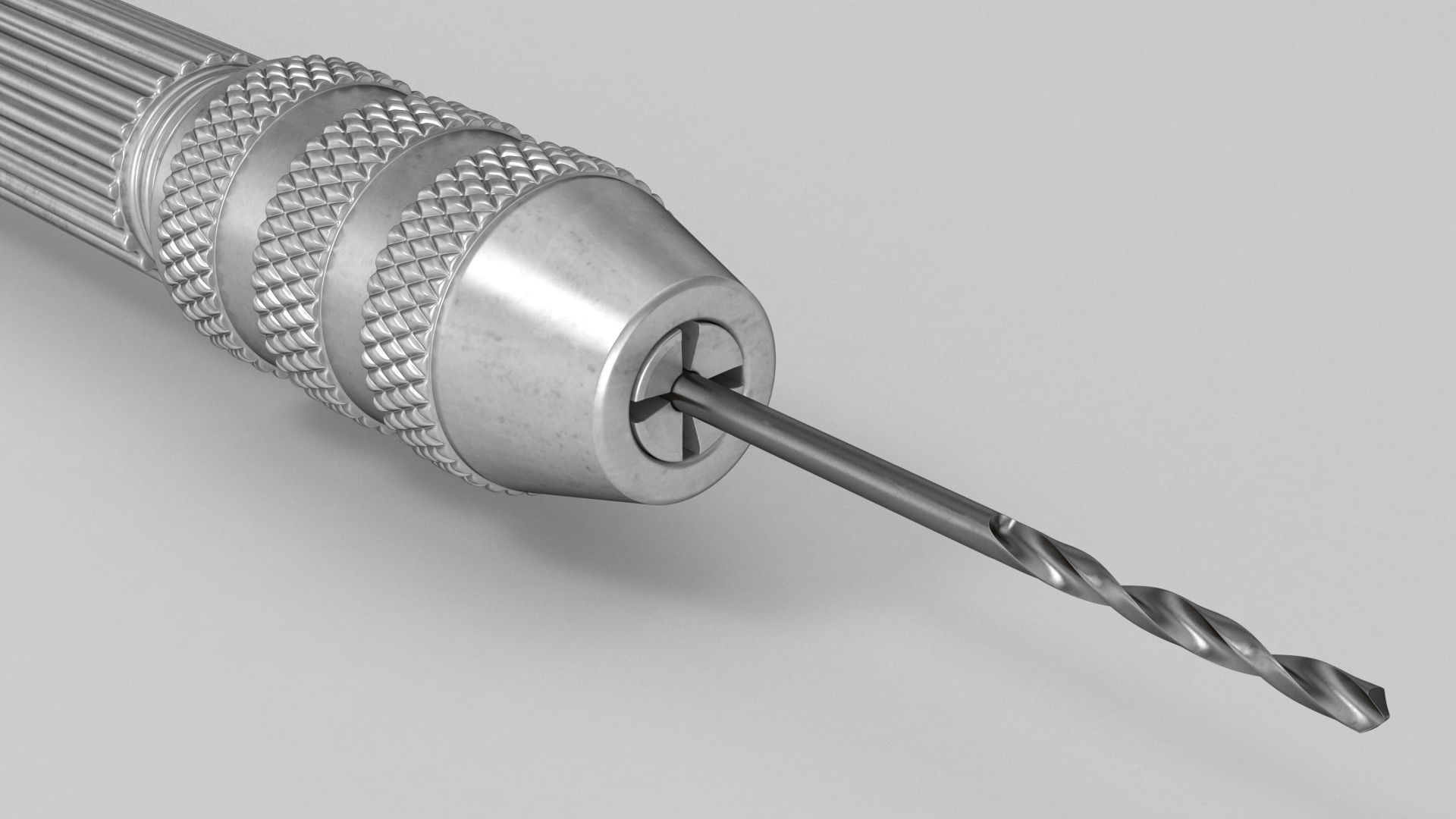 Hand drill 3D model_1