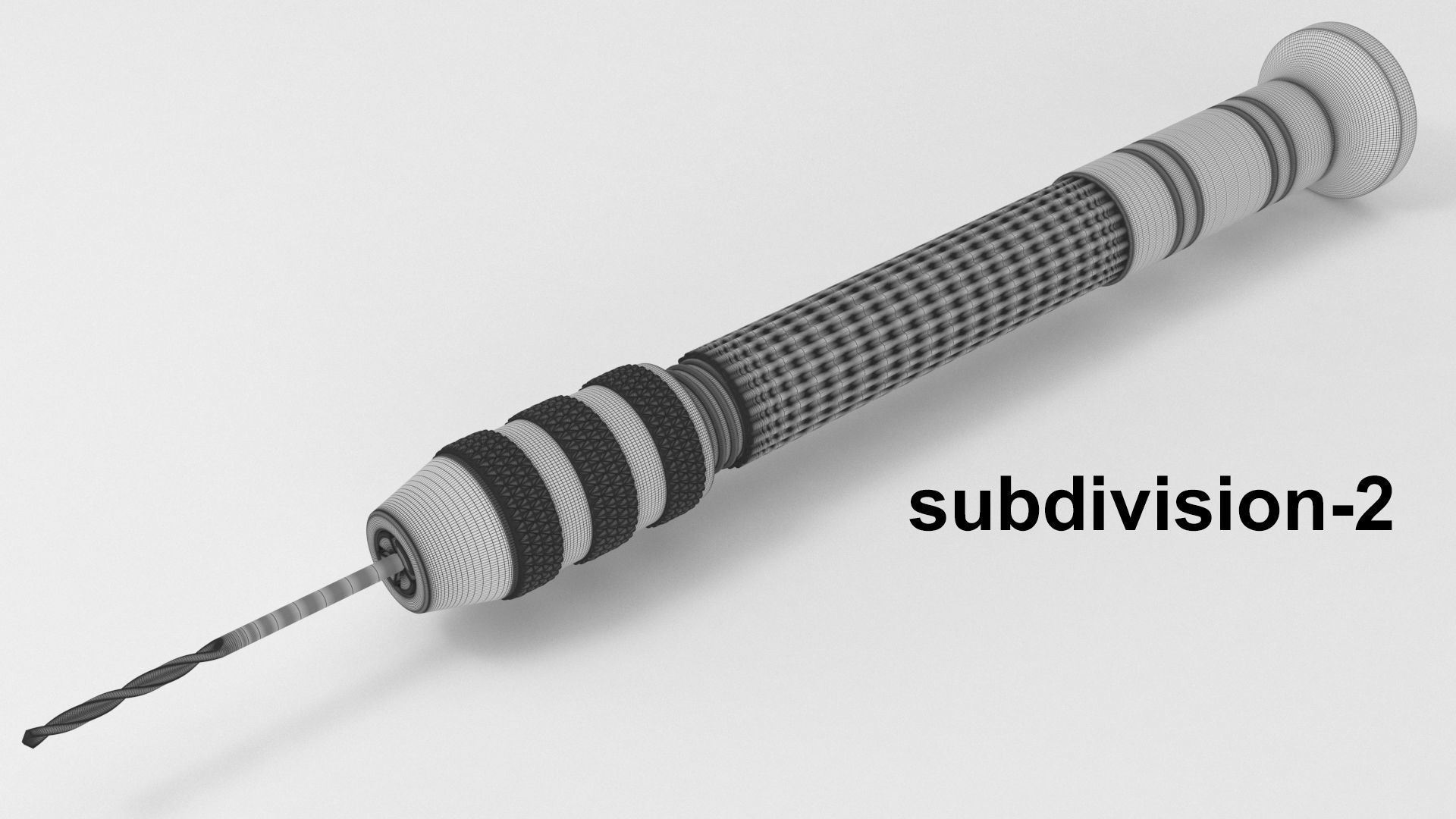 Hand drill 3D model_10