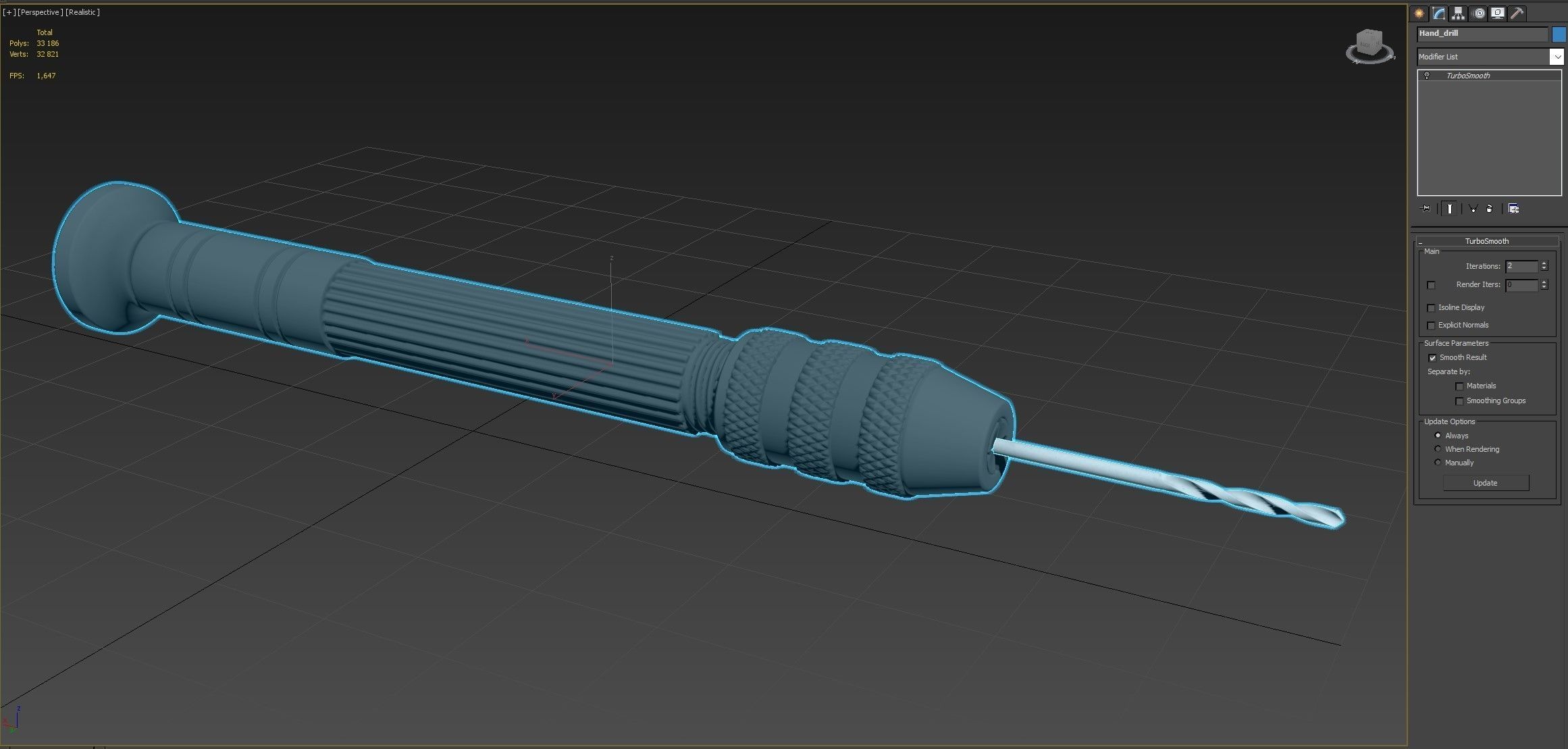 Hand drill 3D model_12