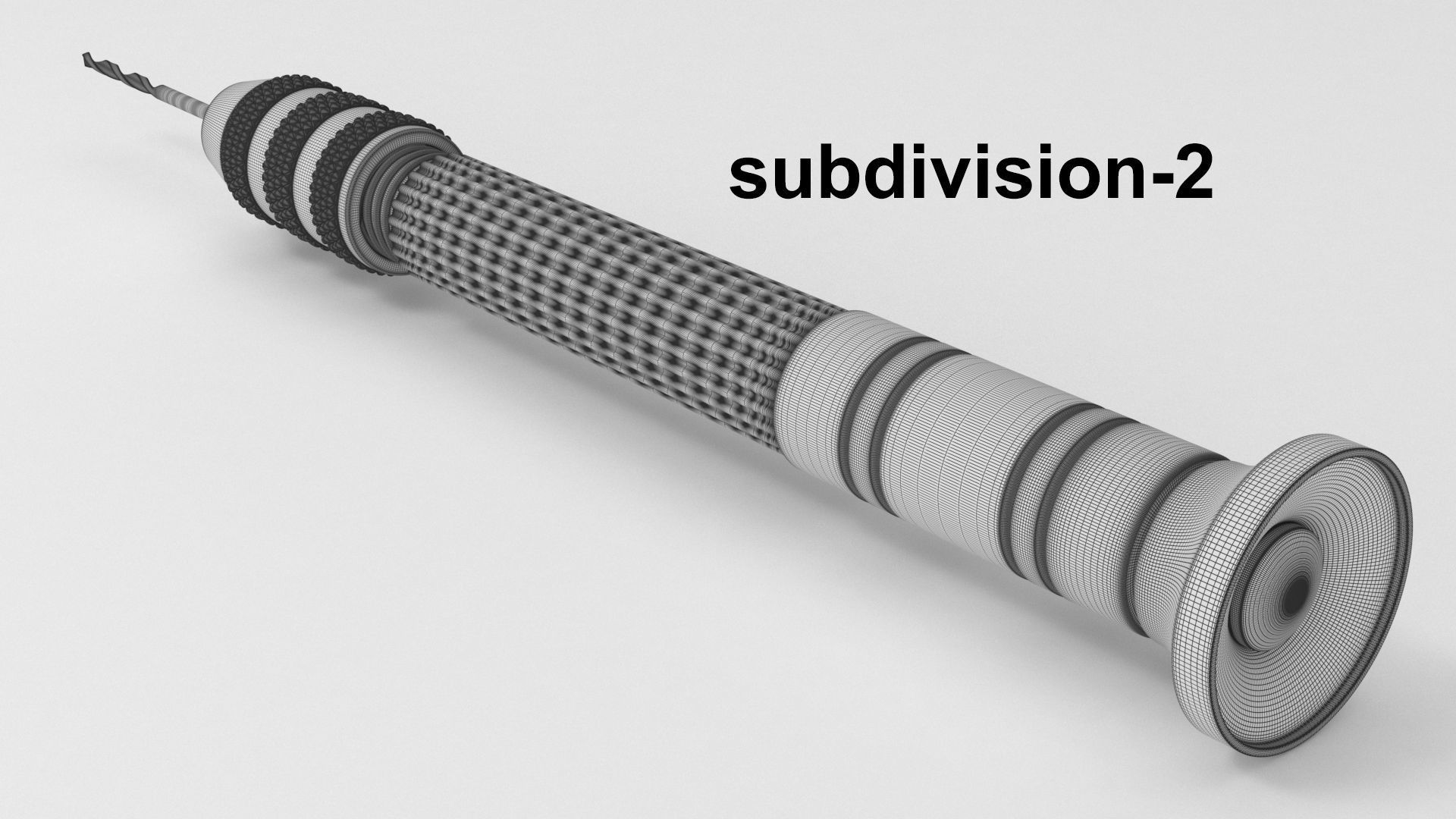 Hand drill 3D model_8