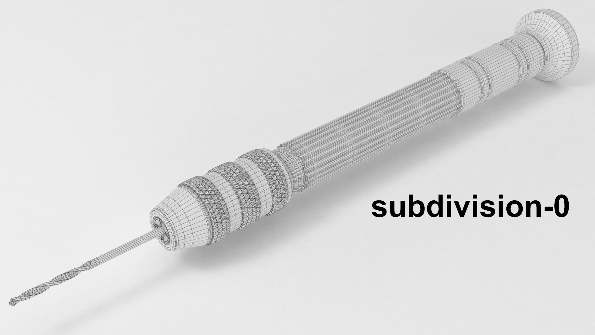 Hand drill 3D model_9