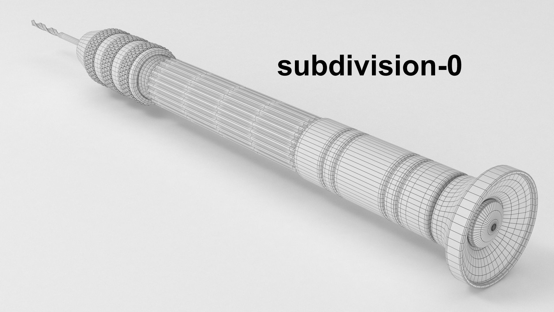 Hand drill 3D model_7