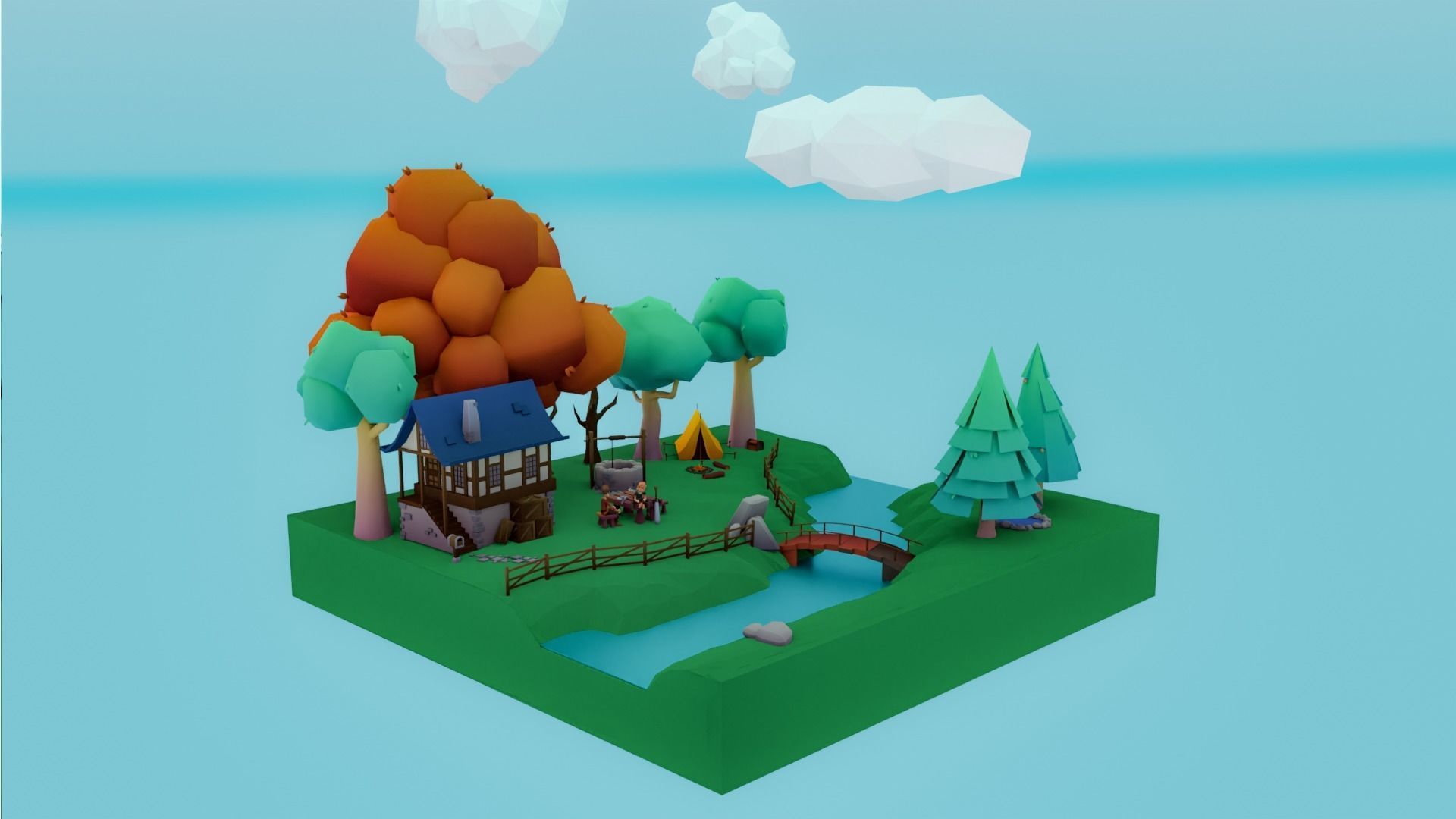 Low Poly Adventure Set Low-poly 3D model_2
