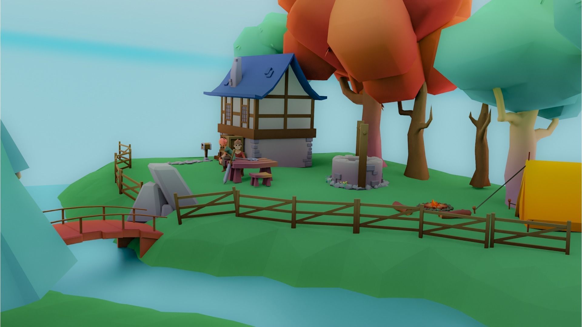 Low Poly Adventure Set Low-poly 3D model_4