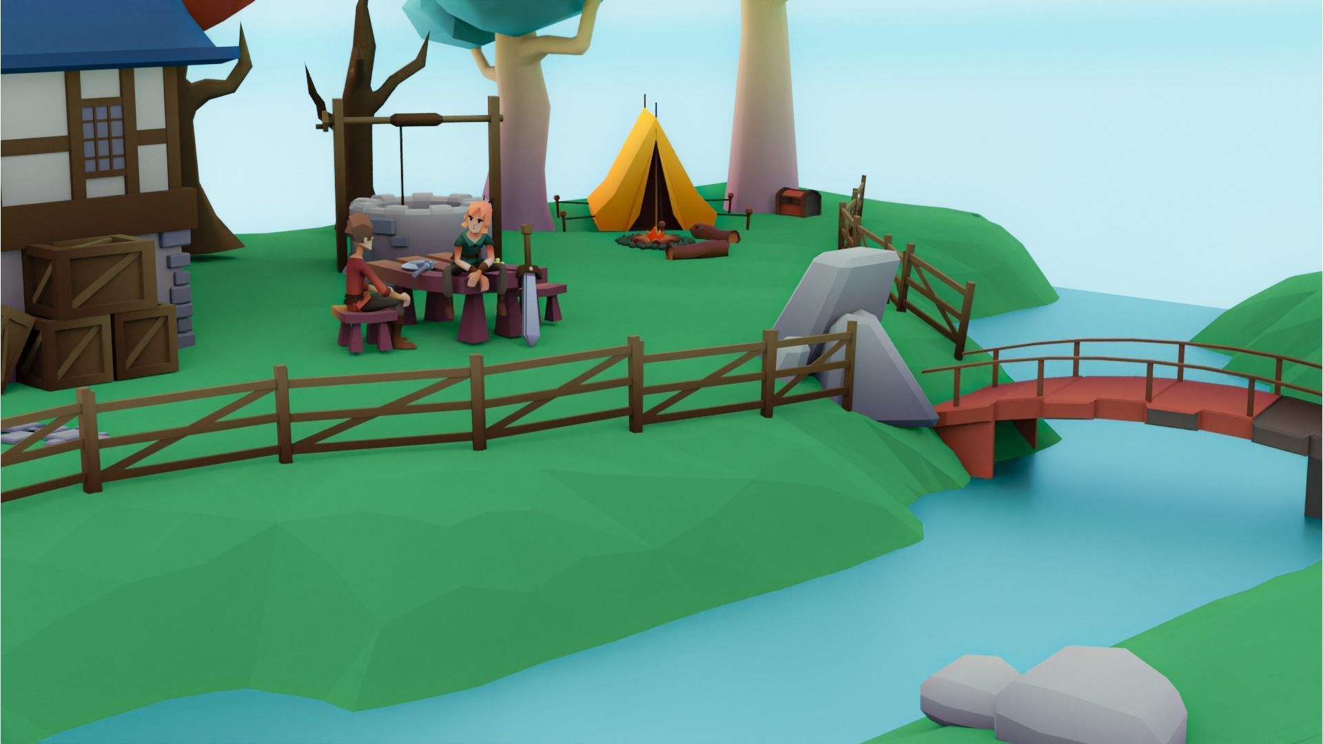 Low Poly Adventure Set Low-poly 3D model_3