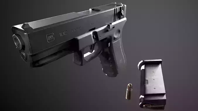 Glock 18C - Low-Poly mode