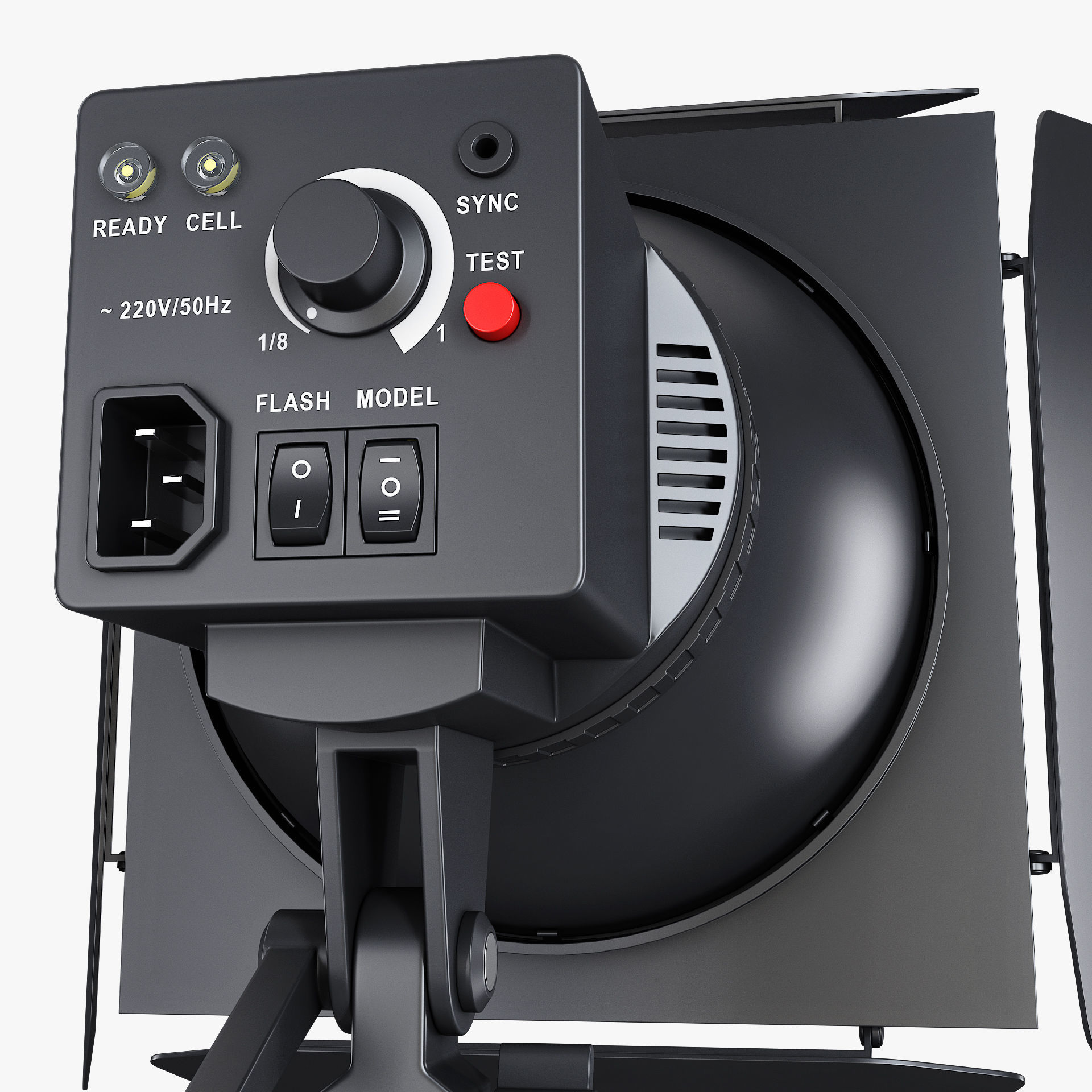 Studio Spot Light M 1 3D model_4