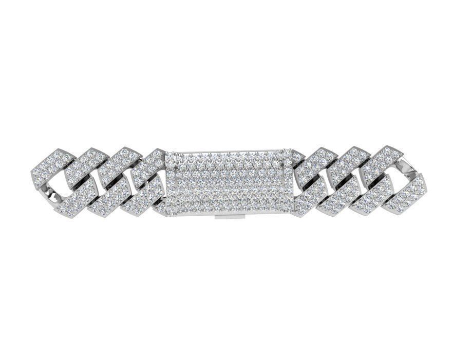 French Pave Cumin Chain 4130 3D print model_2