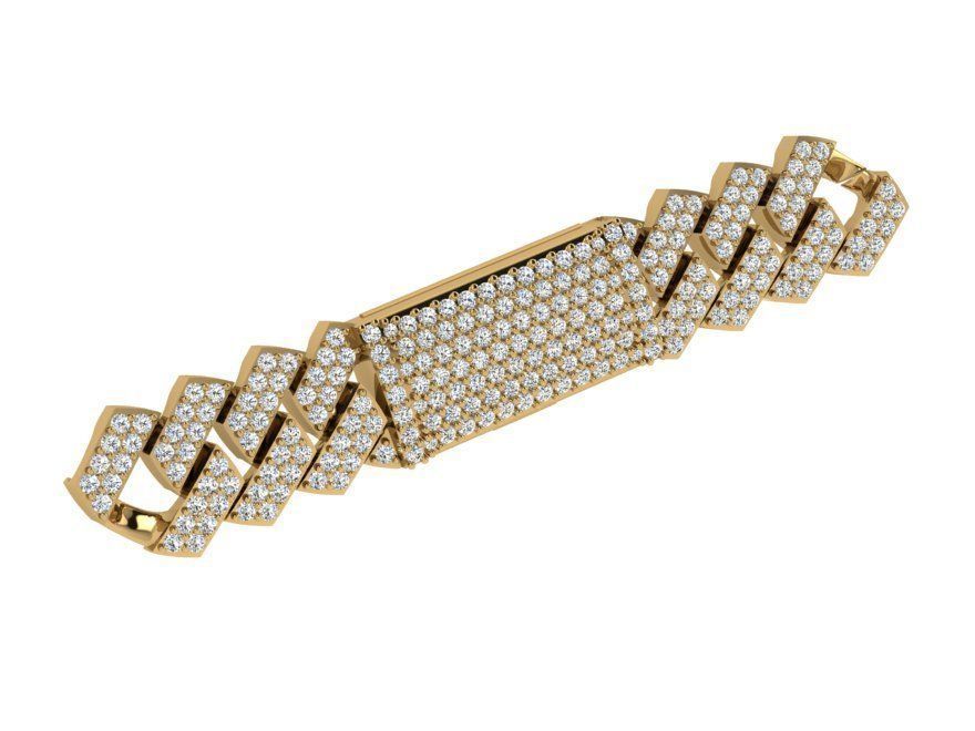 French Pave Cumin Chain 4130 3D print model_1