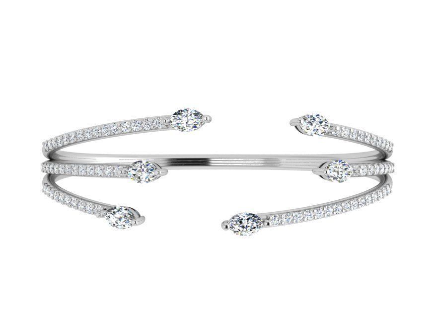 Diamond Bracelet 4136 3D print model_2