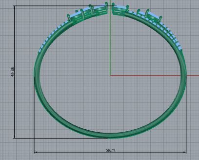 Diamond Bracelet 4136 3D print model_5