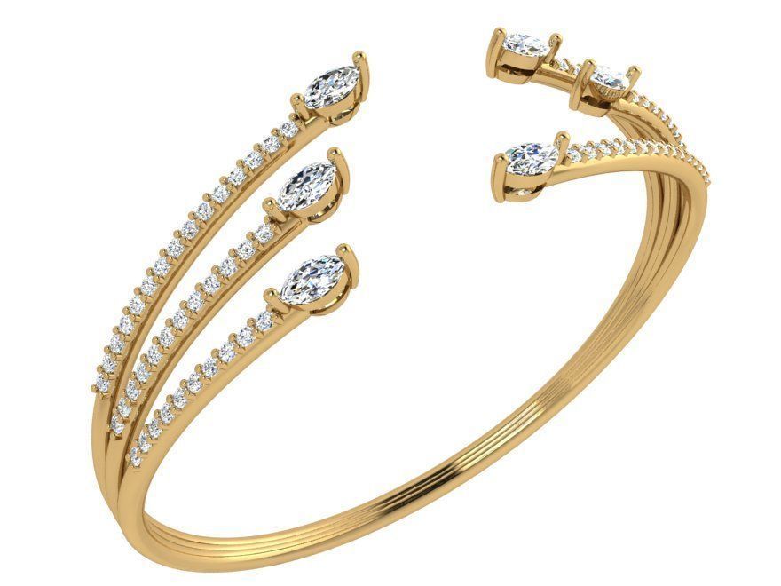 Diamond Bracelet 4136 3D print model_1