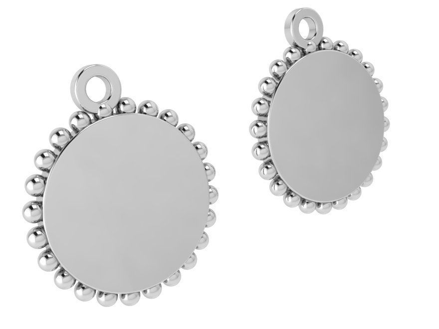 S and A Letter Pendant Set 4139 3D print model_3