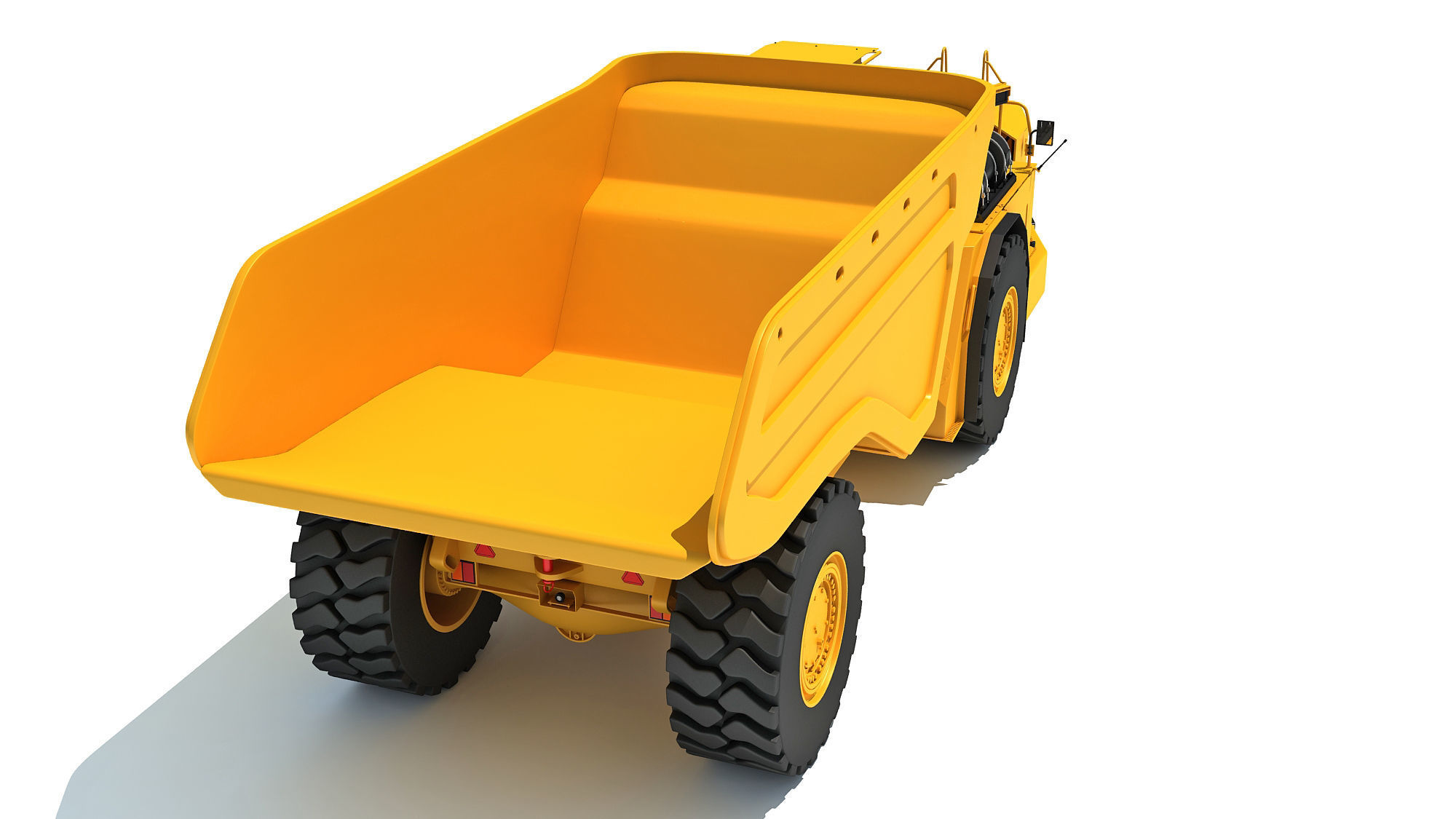 Underground Articulated Mining Truck 3D model_5