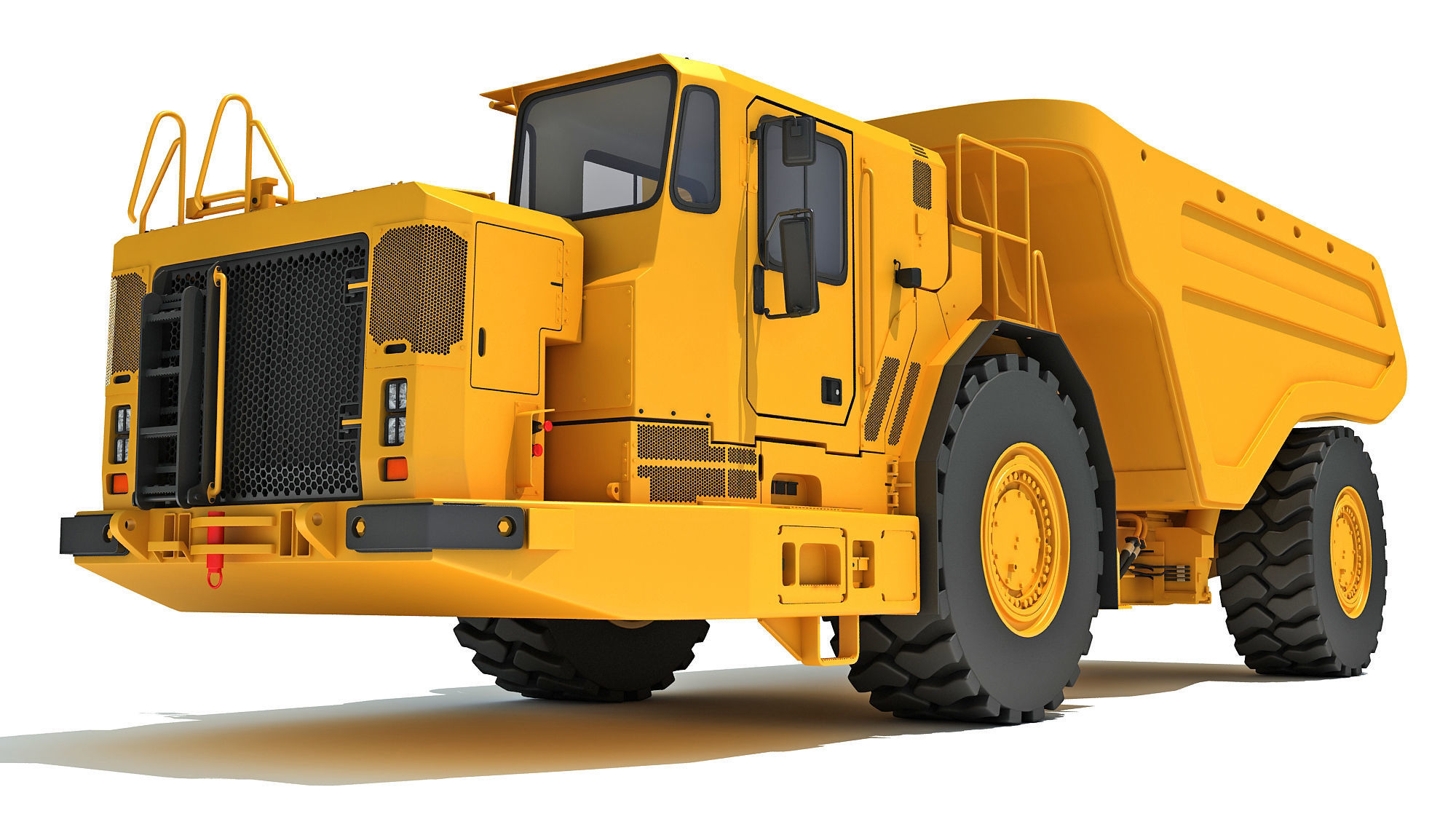Underground Articulated Mining Truck 3D model_13