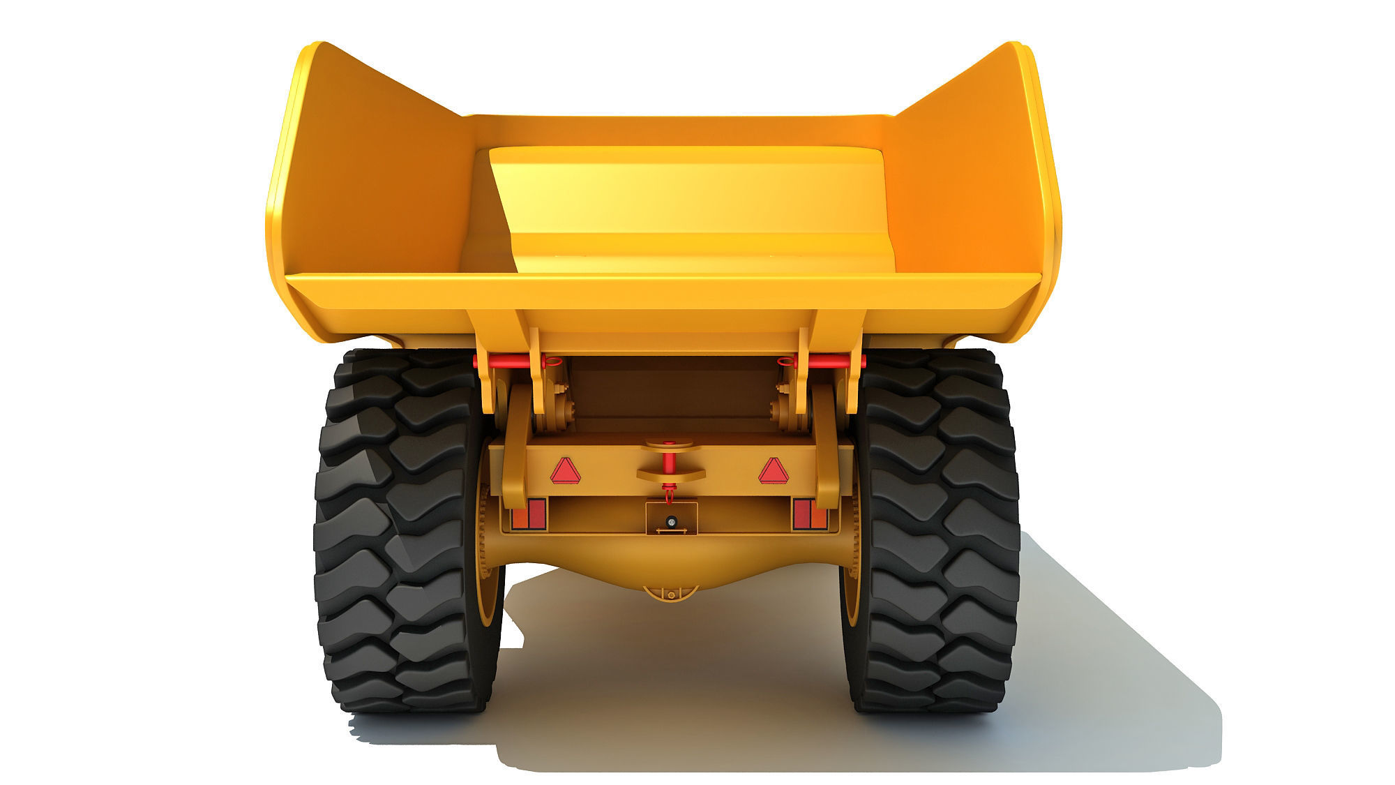 Underground Articulated Mining Truck 3D model_4