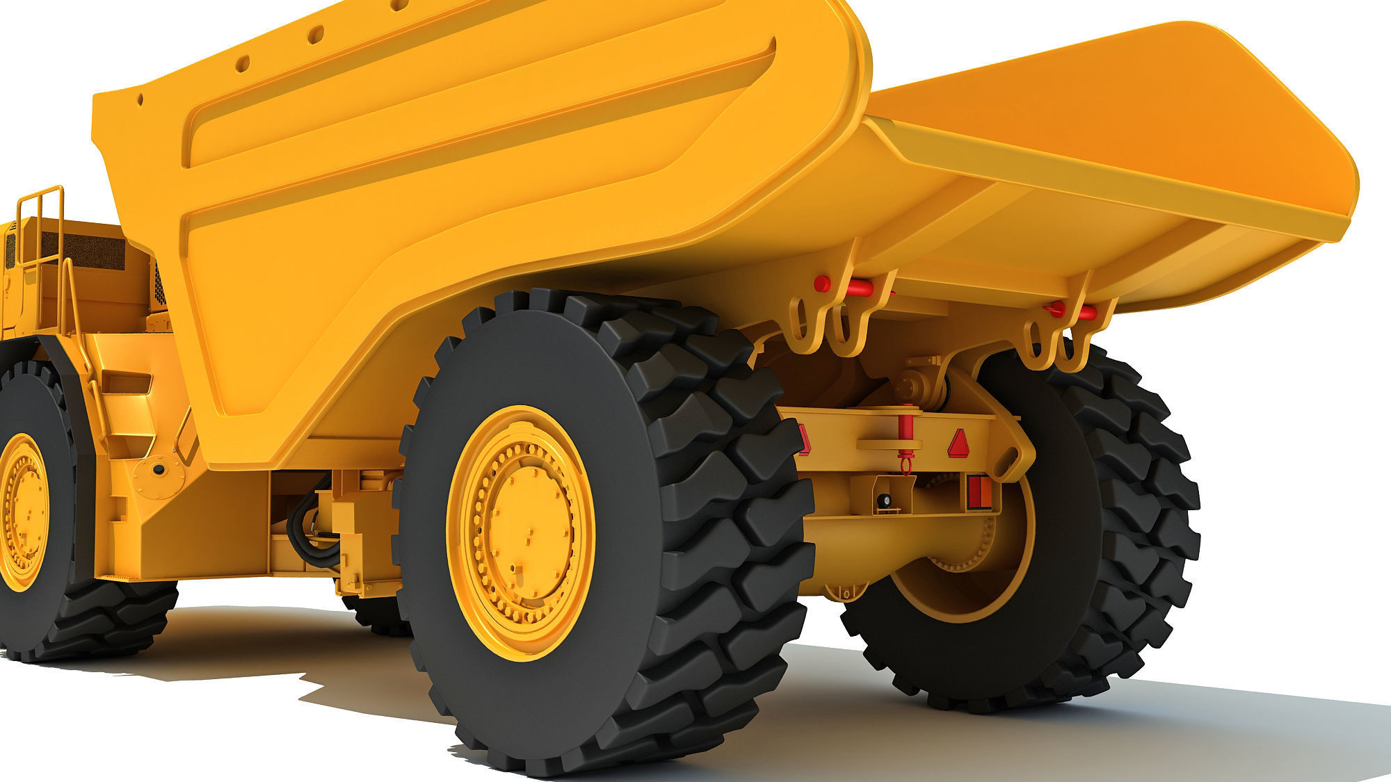 Underground Articulated Mining Truck 3D model_16