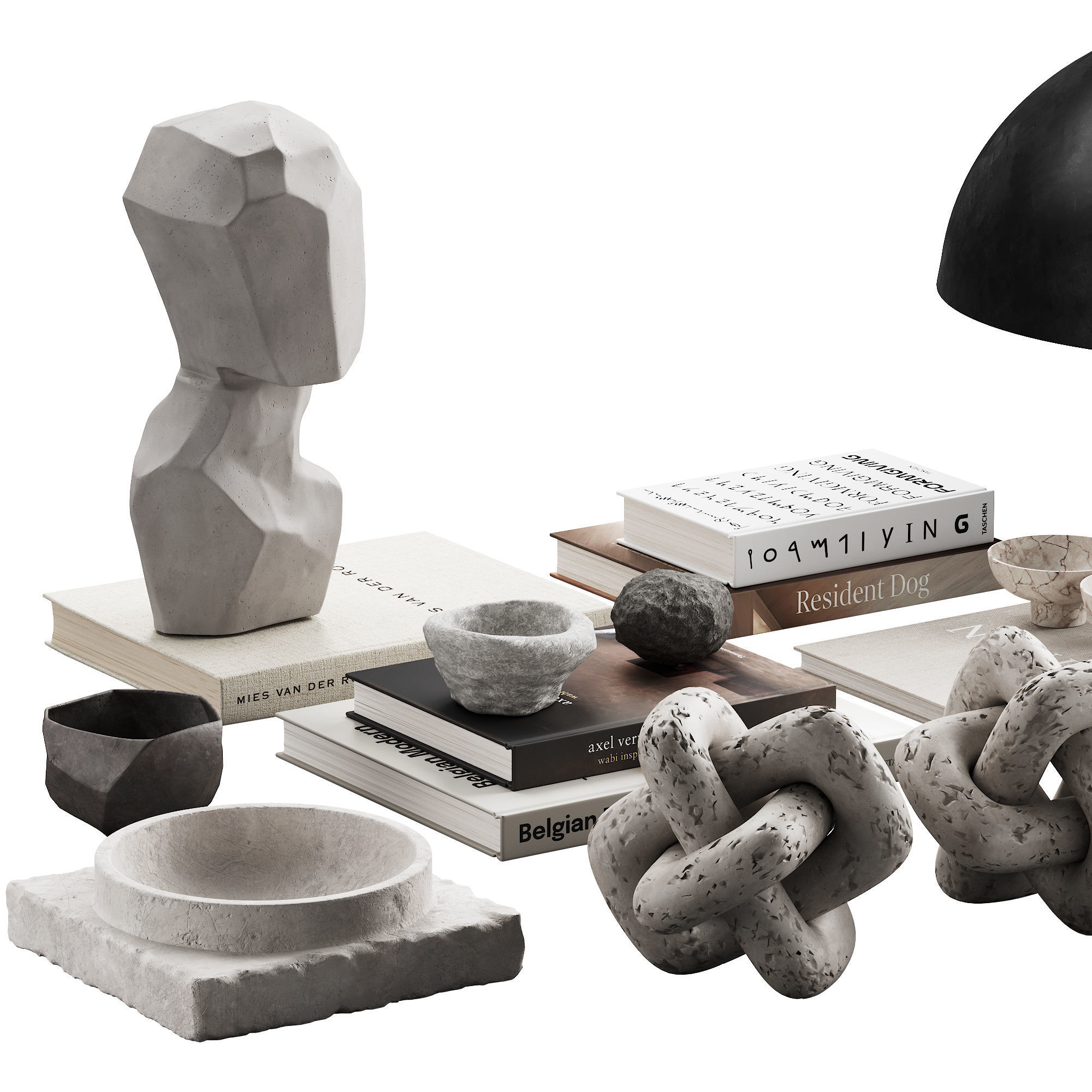 425 decorative set 042 neutral scandi accessories 01 3D model_5